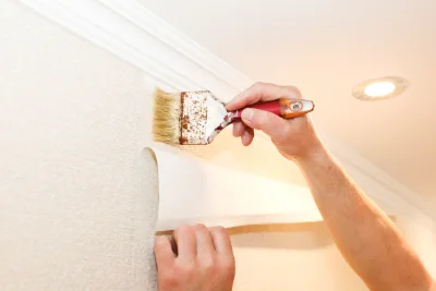 Pose de papier peint à Vecqueville — revêtements muraux et toiles de verre